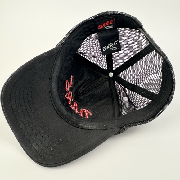 Official D.A.R.E Vintage Snapback Trucker Hat Black Mesh Keep Kids Off Drugs 90s - Picture 5 of 6